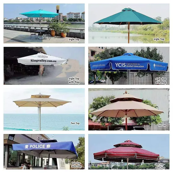 Wholesale Outdoor Garden Patio Furniture Adjustable Large Restaurant Cafe Hotel Market Commercial Parasol Cantilever Sun Umbrella