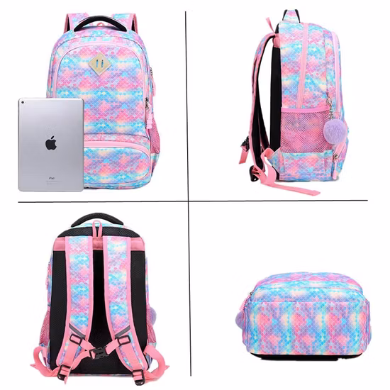 Stylish Teen Girls Backpack Set Kids School Bookbag with Lunch Tote Bag Pencil Case Unicorn School Bag Backpack