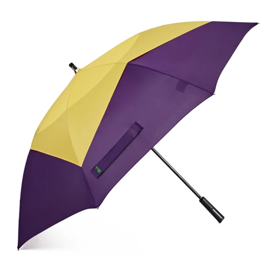 Guarda-chuva de golfe colorido personalizado à prova de vento com melhor preço promocional por atacado