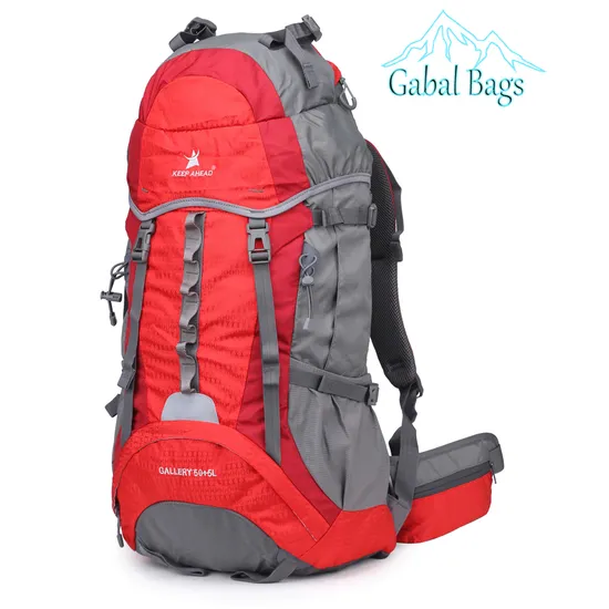55L Nylon Fashion`Mochila ao ar livre para camping, caminhadas, viagens, esportes