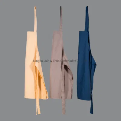 Babador de avental de cozinha de cor pura promocional personalizado usado para cozinhar, assar, limpar