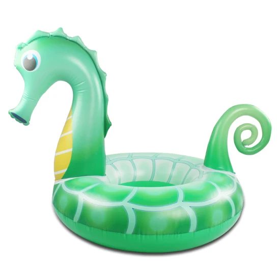 Anel flutuante de brinquedos para parque aquático, anel inflável para natação de cavalos marinhos adultos