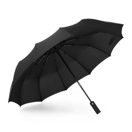 Amazon Best Selling 12K Promoção no atacado Moda Guarda-sol automático de 23 polegadas tamanho grande para 2 pessoas com logotipo personalizado tamanho e cor Pongee 3 guarda-chuva dobrável